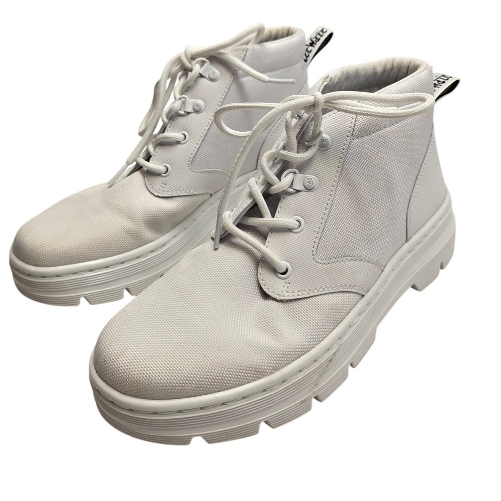 Dr. Martens Bonny W Tech Nylon Canvas Chukka Boots White Womens 8 Gorpcore - Picture 3 of 13